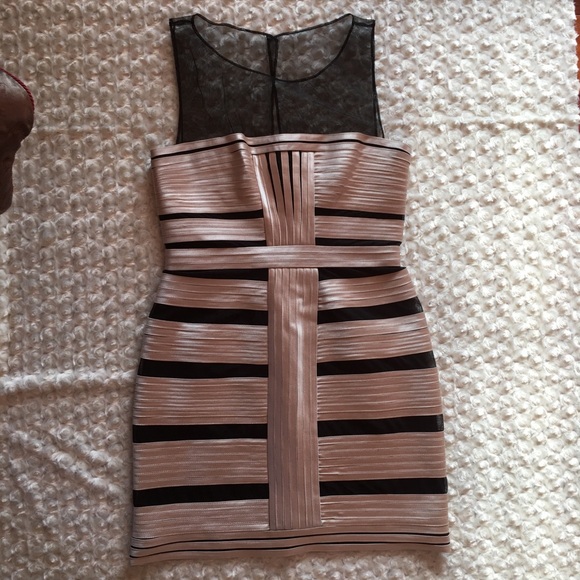Bcbg Maxazria Mesh Bandage Dress - Picture 3 of 8